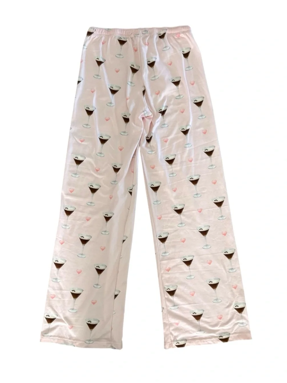 PJ Salvage Pink Espresso Martini Glass Two-Piece Pajama Set ✨ XS ✨Cozy & Cute - Picture 5 of 10